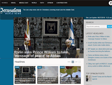 Tablet Screenshot of jerusalemworldnews.com